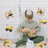 8 Sheet DIY Make your Own Construction Truck Sticker