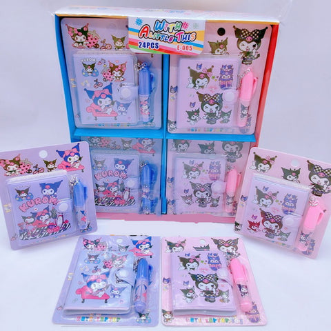 24 x 2pc Mini Notebook & Ballpoint Pen Sets