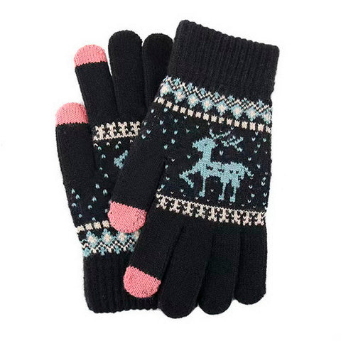 Knitted Gloves Touch Screen