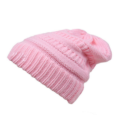 Wholesale Women Knitted Ponytail Beanie