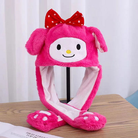 Winter Plush Moving Ear Hat