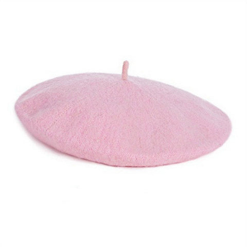 Women Girls Wool Beret Hats
