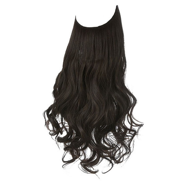18 Inch Curly Adjustable Invisible Wire Hair Extension