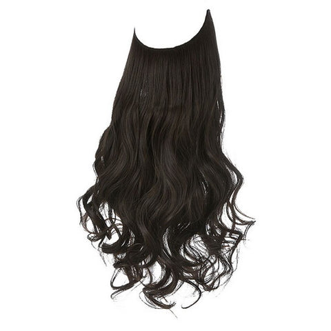 18 Inch Curly Adjustable Invisible Wire Hair Extension
