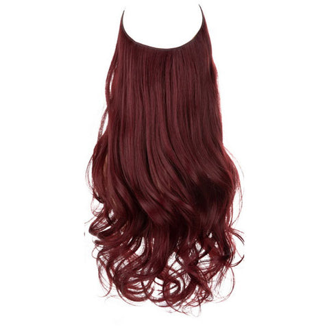 18 Inch Curly Adjustable Invisible Wire Hair Extension
