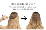 18 Inch Curly Adjustable Invisible Wire Hair Extension