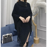 Free Size Turtle Neck Poncho