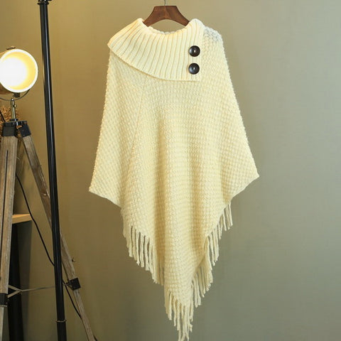 Free Size Turtle Neck Poncho