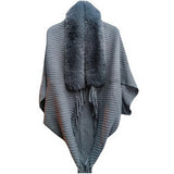 Fur Knitted Poncho