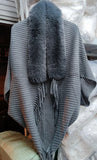 Fur Knitted Poncho