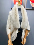 Fur Knitted Poncho