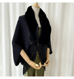 Fur Knitted Poncho