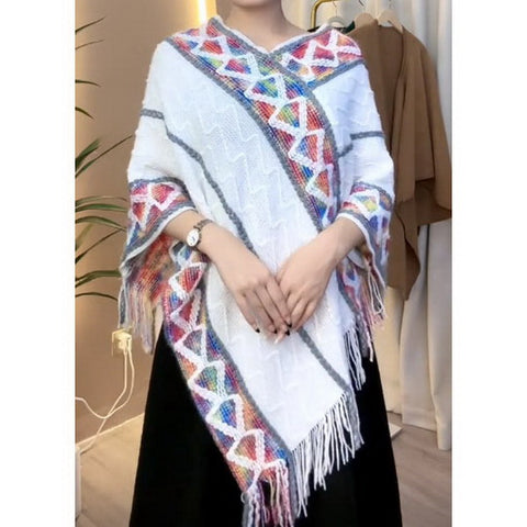 Free Size Knitted Poncho