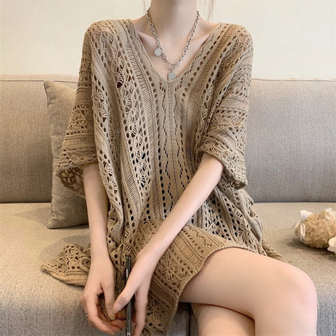 Summer Crochet Boho Cover Up