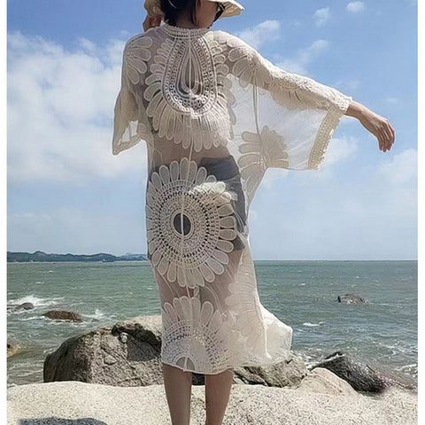 Lace Crochet Large Cardigan