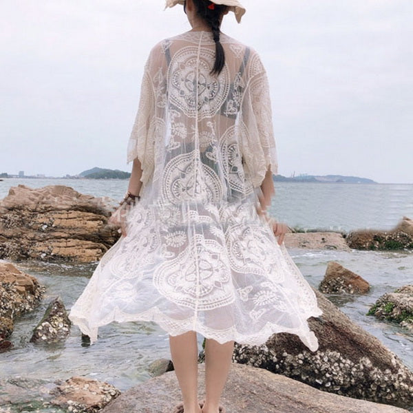 Lace Crochet Large Cardigan