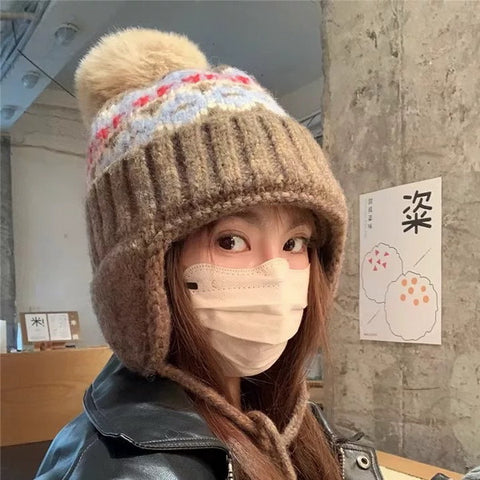 Knit Trapper Beanies