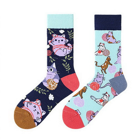 Asymmetrical Novelty Socks