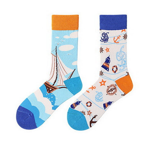 Asymmetrical Novelty Socks