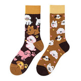 Asymmetrical Novelty Socks