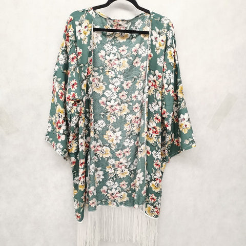 Large Kimono Top With Tassel