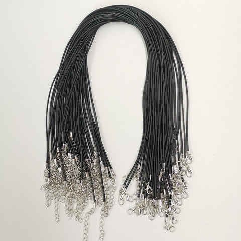 Wholesale PU Leather Black Rope Cord