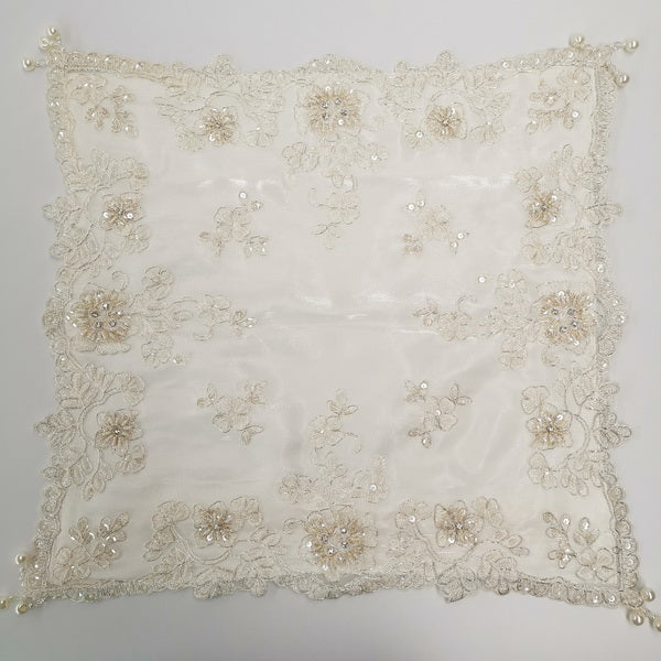 Embroidery Beaded Cushion Cover