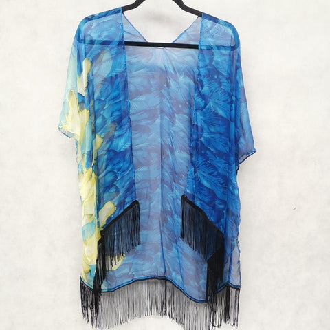 Free Size Chiffon Top With Tassel