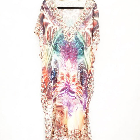 Wholesale Hand Embellished Kaftan Dress