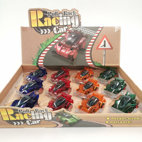 12pc Pull Back Racing Cars