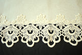 Long Lace Table Runner Cream Color 132cm
