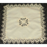 Lace Square Tablecloths Cream Color