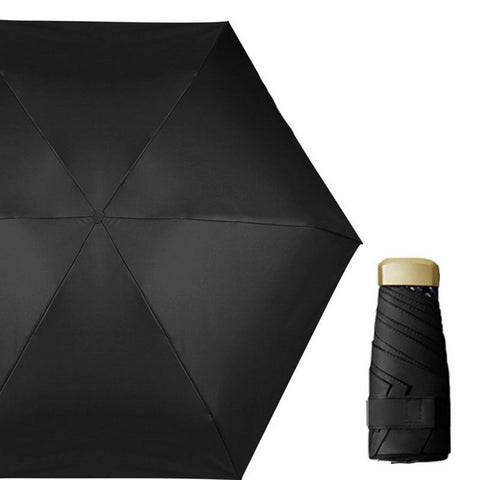 Mini 5-Folding Compact Lightweight Umbrella UV50+
