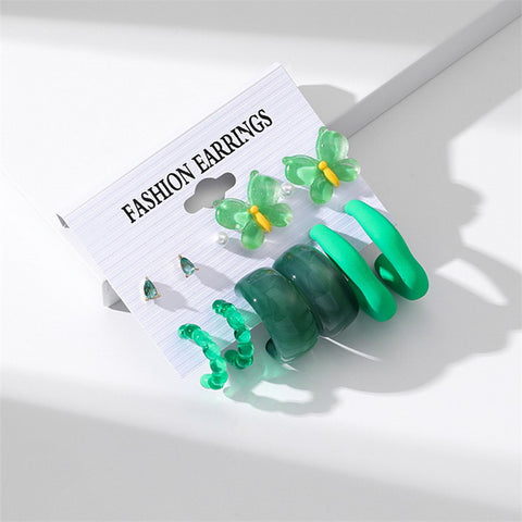 6 Pairs Earrings