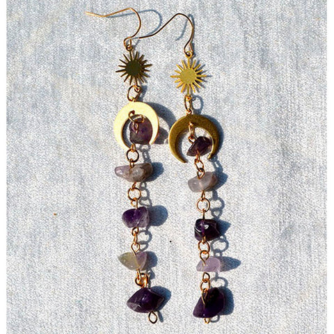 Gemstone Boho Earrings