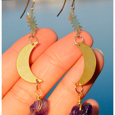 Gemstone Boho Earrings